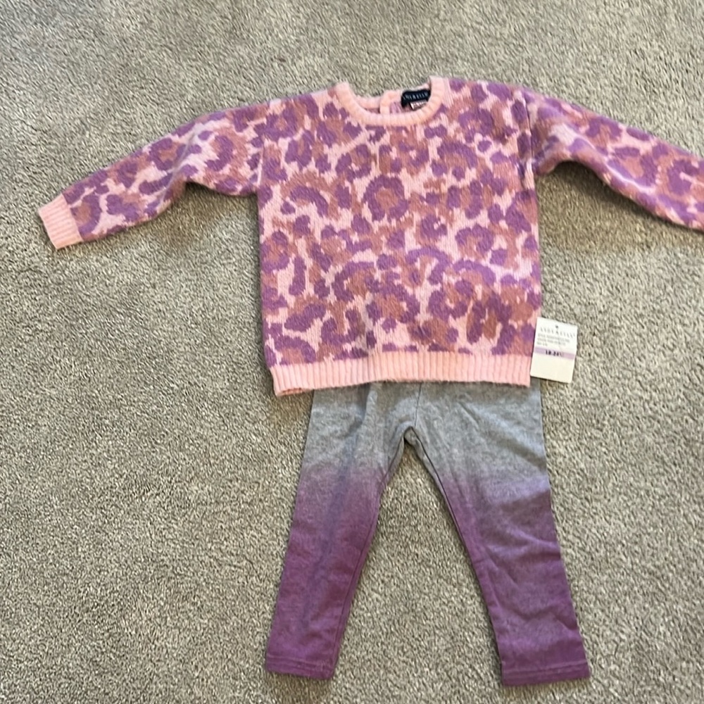 Andy and evan toddler size 18-24 month never worn leopard sweater